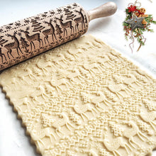 Load image into Gallery viewer, Hirundo Christmas Embossing Rolling Pin