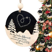 Load image into Gallery viewer, Christmas Tree Double Wooden Pendant