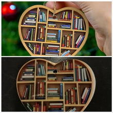 Load image into Gallery viewer, Book Lovers Heart Ornament