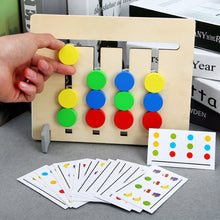 Load image into Gallery viewer, Wooden 2-Sided Sliding Logic Puzzle