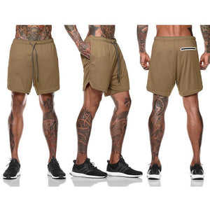 2 in 1 Secure Pocket Fitness Shorts