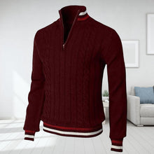 Load image into Gallery viewer, Color Block Turtleneck With Zip Closure
