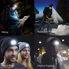 Load image into Gallery viewer, Winter Unisex LED Knitted Beanie Hat (12 Hours)