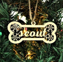 Load image into Gallery viewer, SANK®PERSONALIZED DOG/CAT PAW CHRISTMAS ORNAMENT