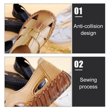 Load image into Gallery viewer, Women&#39;s handmade leather sandals with soft bottom
