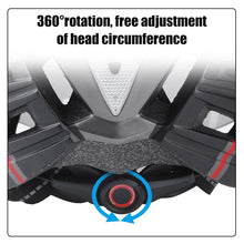 Load image into Gallery viewer, Bike Helmet with Goggles Visor and LED Back Light