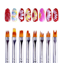 Load image into Gallery viewer, Flower Nail Art Brush Pen (8 pcs)
