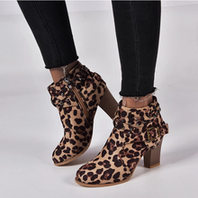 Load image into Gallery viewer, Women Round Toe Ankle Boots