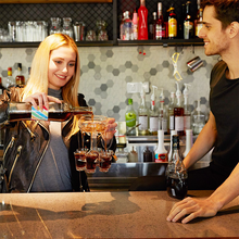 Load image into Gallery viewer, 6 Shot Glass Dispenser and Holder