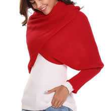 Load image into Gallery viewer, Hirundo Long Crochet Knitted Blanket Shawl