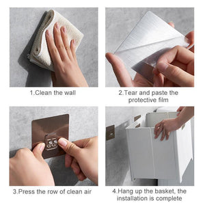 Punch-Free Folding Storage Basket