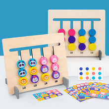 Load image into Gallery viewer, Wooden 2-Sided Sliding Logic Puzzle