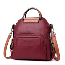 Load image into Gallery viewer, Dual-use Leather Backpack &amp; Handbag