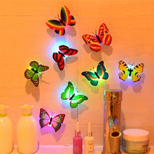 Load image into Gallery viewer, 9 Pcs LED Butterfly Lights Wall Stickers