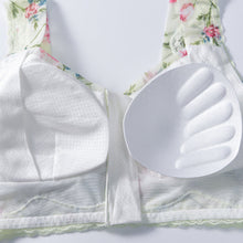 Load image into Gallery viewer, FRONT ZIPPER WIRELESS FLOWER BRA