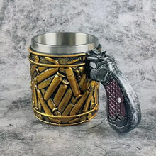 Load image into Gallery viewer, Stainless Steel Bullet Pattern Beer Mug