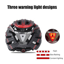 Load image into Gallery viewer, Bike Helmet with Goggles Visor and LED Back Light