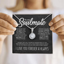 Load image into Gallery viewer, To My Soulmate Sparkling Round Created Necklace  - 🔥🔥Pre-sale For A Limited Time With The Lowest Discount