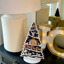 Load image into Gallery viewer, Christmas Tree Decorated with Nativity Set-Christmas Tree Shelf