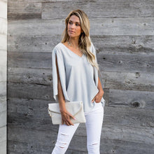 Load image into Gallery viewer, V-Neck Bowknot Blouses