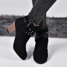 Load image into Gallery viewer, Women Round Toe Ankle Boots