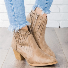 Load image into Gallery viewer, Women Thick Heel Platform Boots