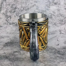 Load image into Gallery viewer, Stainless Steel Bullet Pattern Beer Mug