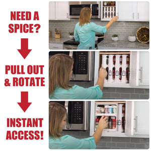 Rotating Spice Rack Organizer