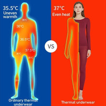 Load image into Gallery viewer, Ultra Soft Seamless Heating Set 37 ° Thermostatic Underwear