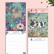 Load image into Gallery viewer, 🗓️2024 Nature and Wildlife Art Wall Calendar🗓️