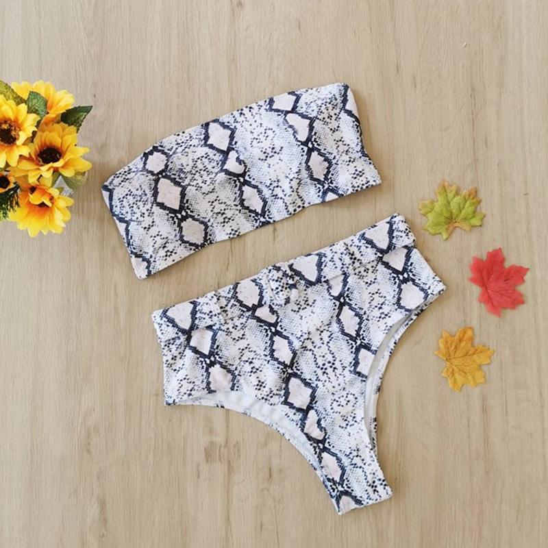 Split Style Strapless Bikini