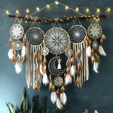 Load image into Gallery viewer, Dreamcatcher Moon and Stars Hanging Over the Bed(5 PCS)