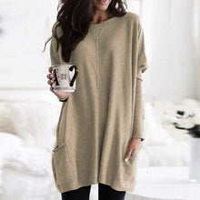 Load image into Gallery viewer, Long Sleeve Casual Pocket T-Shirt