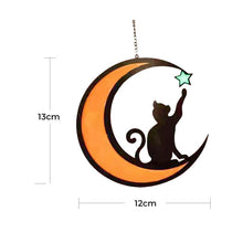 Load image into Gallery viewer, Moon Black Cat Decorations
