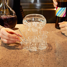 Load image into Gallery viewer, 6 Shot Glass Dispenser and Holder
