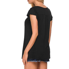 Load image into Gallery viewer, Women&#39;s V Neck Pleated Tunic Tops