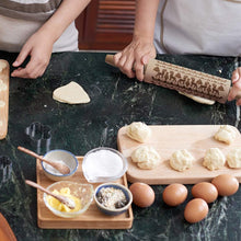 Load image into Gallery viewer, Carved beech wood rolling pin