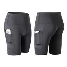 Load image into Gallery viewer, High Waist Workout Running Yoga Shorts