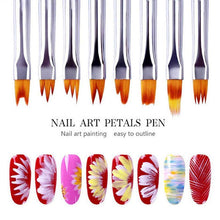 Load image into Gallery viewer, Flower Nail Art Brush Pen (8 pcs)