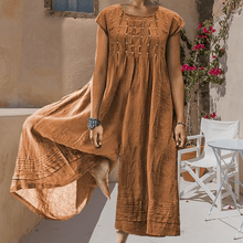 Load image into Gallery viewer, Casual Solid Color Short-Sleeved Jumpsuit