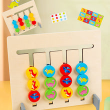 Load image into Gallery viewer, Wooden 2-Sided Sliding Logic Puzzle