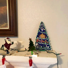 Load image into Gallery viewer, Christmas Tree Decorated with Nativity Set-Christmas Tree Shelf