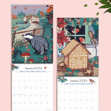 Load image into Gallery viewer, 🗓️2024 Nature and Wildlife Art Wall Calendar🗓️