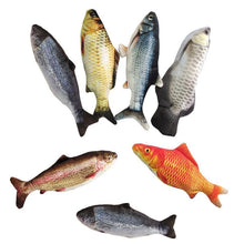 Load image into Gallery viewer, Plush Simulation USB Charging Cat Fish Toy