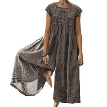 Load image into Gallery viewer, Casual Solid Color Short-Sleeved Jumpsuit