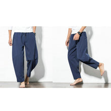 Load image into Gallery viewer, Men&#39;s Summer Casual Cotton Baggy Harem Pants
