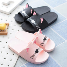 Load image into Gallery viewer, cute cat ear and whisker slippers