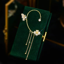 Load image into Gallery viewer, Butterfly Tassel Style Zircon Earrings