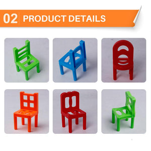 🪑Christmas Hot Sale-Chairs Stacking Tower Balancing Game🔥
