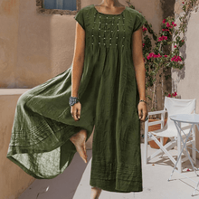 Load image into Gallery viewer, Casual Solid Color Short-Sleeved Jumpsuit